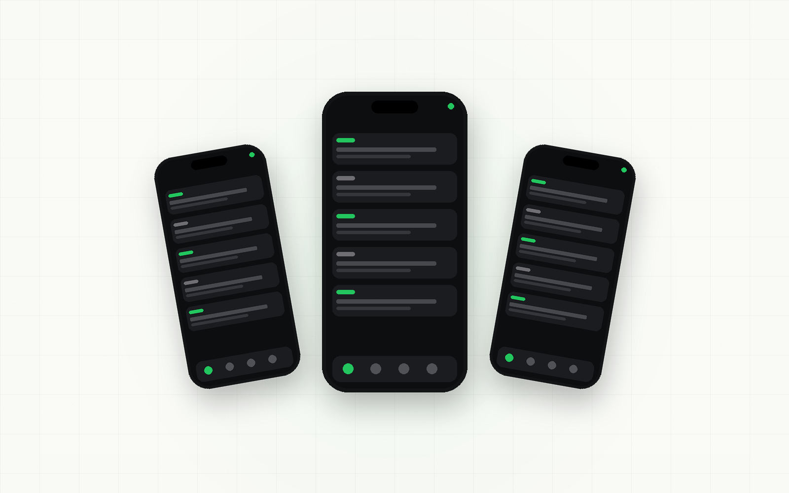 Mobile apps collection mockup